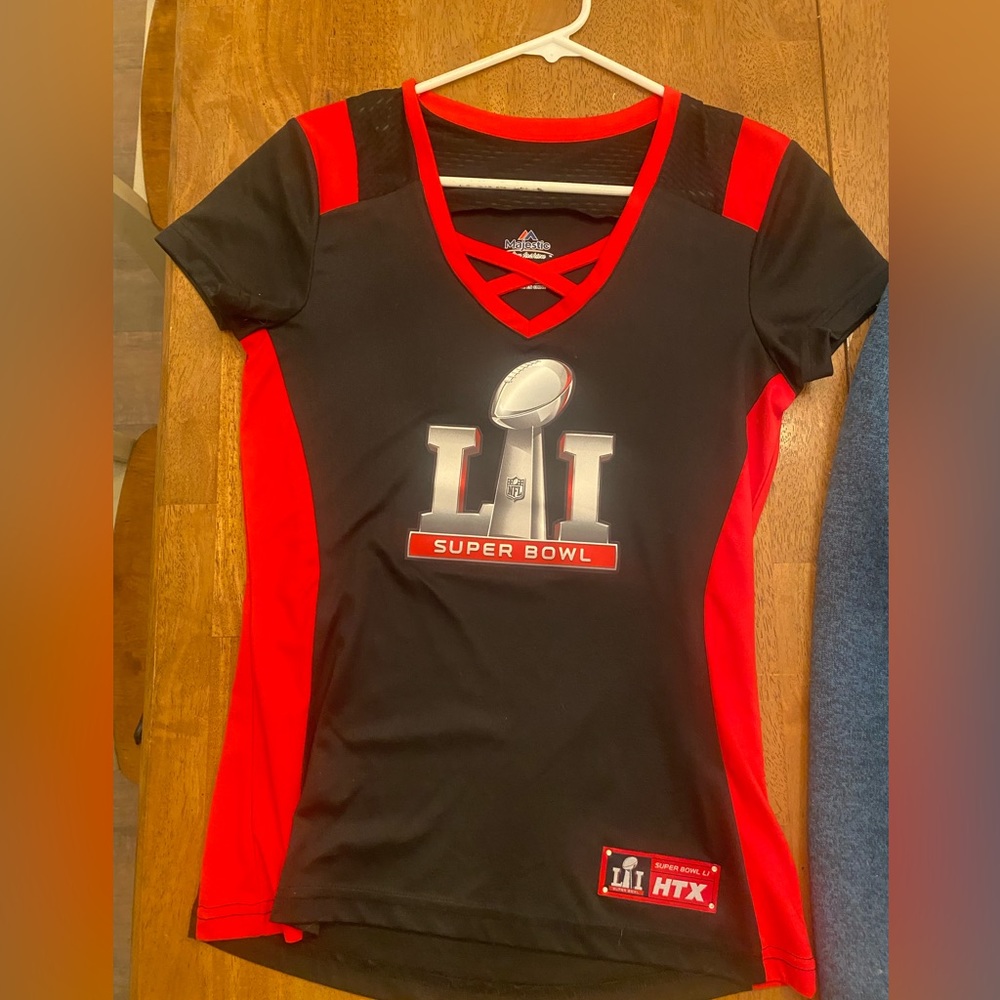 Women’s Super Bowl Li-51 Team Apparel Black and Red - Size small